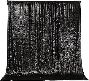 PartyDelight Black Sequin Backdrop Sparkly Photography Glitter Back Drop Curtain Special Events Party 6Ftx6Ft Black Sequin Backdrop, Sequin Backdrop, Back Drop, Black Sequins, Classroom Decor, Special Events, Sequin, Glitter, Electronics