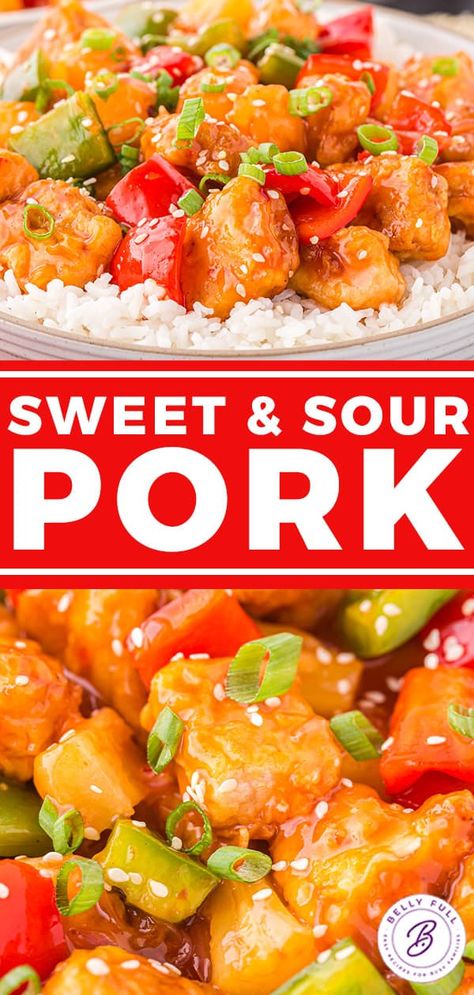 Sweet And Sour Pork Recipe Easy, Sweet Sour Pork Recipe, Sweet And Sour Pork Chops, Sweet And Sour Pork Recipe, Sweet N Sour Pork Recipe, Asian Stir Fry Recipe, Sweet N Sour Sauce Recipe, Sweet Sour Pork, Pork Stir Fry Recipes