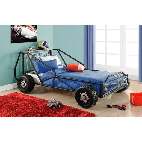 DHP Twin Car Bed & Reviews | Wayfair Car Bed Frame, Twin Car Bed, Kids Car Bed, Race Car Bed, Boys Bedroom Furniture, Bedroom Frames, Car Bedroom, Bed Twin, Car Bed