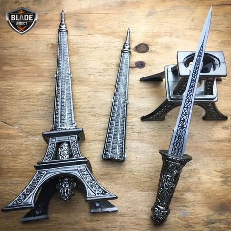 Tour Eifel, Metal Objects, Pretty Knives, Letter Openers, Nerd Gifts, Cool Swords, Letter Opener, Cool Knives, Survival Gear