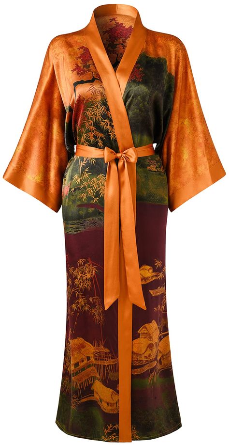 Kimono Collar, Afro Punk Fashion, Modern Kimono, China Clothes, Silk Robe, Womens Kimono, Soft Skin, Fashion Mistakes, Silk Kimono