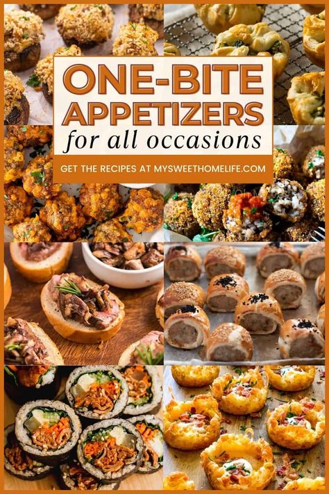 Party prep just leveled up with these one bite wonders: Check out these 35 one bite appetizers perfect for your next gathering. Appetizer That Goes With Wine, Appetizer Snack Board, Savory Bite Size Appetizers, Appetizers For A Dinner Party, Best Room Temperature Appetizers, 5 Star Appetizers, Christmas Small Bites, French Onion Tartlets, Passable Appetizers