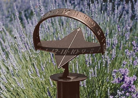 Sun Clock Sundial - TheGreenHead.com How To Make A Sun Dial, Feng Shui House Layout, Sun Clock, Solar Time, Sun Dial, Feng Shui House, Blacksmith Shop, Sundials, Analog Clock