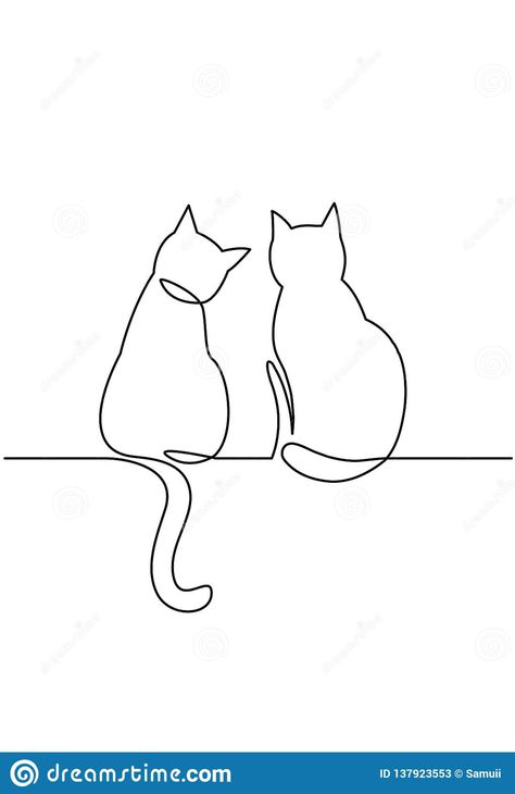 Download 184 Line Drawing Two Cats Stock Illustrations, Vectors & Clipart for FREE or amazingly low rates! New users enjoy 60% OFF. 181,044,762 stock photos online. Line Drawing Images, Cat Outline, Couple Black, Sketches Of Love, Silhouette Drawing, Line Sketch, Simple Line Drawings, Love Graphic, Contour Drawing