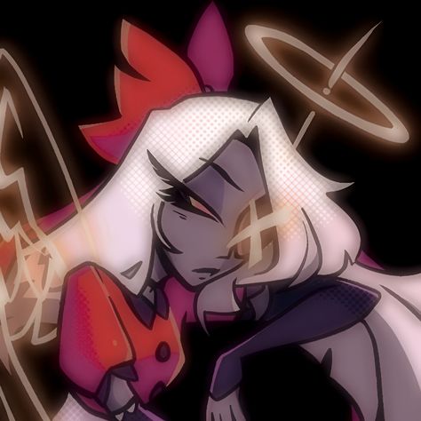 Hazbin Hotel Fanart Vaggie icon aesthetic pfp edit art by @/NoodleBowl_Pop Vaggie Icon, Boss Picture, Hazbin Hotel Fanart, Pfp Edit, Monster Hotel, Alastor Hazbin Hotel, Female Cartoon, Drawing Expressions, Aesthetic Pfp