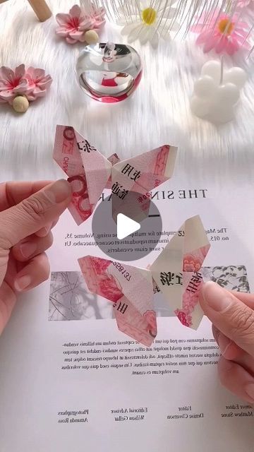 paper crafts creator on Instagram: "This "money" capable butterfly looks so good in the hand shell #Origamitutorial #Handmade #diy #Origami #Butterfly #foldingmethod  paper craft  ideas" Money Folding Butterfly, How To Make Butterfly With Money, Craft Paper Butterfly, Craft Butterfly Paper, How To Make A Butterfly Out Of Money, Money Butterfly Origami, How To Make Paper Butterflies, How To Make Butterfly With Paper, Butterfly Making With Paper