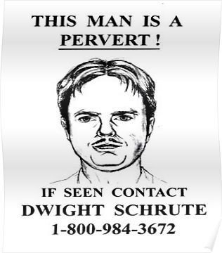 This Man is a Pervert - The Office Poster Office Themed Party, Office Birthday Party, The Office Stickers, The Office Show, Office Themes, Office Memes, Office Birthday, Office Poster, Office Quotes