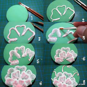 Brush Embroidery Cake, Brush Embroidery, Decoration Patisserie, Making Flowers, Buy Cake, Cookie Tutorials, Fondant Flowers, Flower Cookies, Valentine Cookies