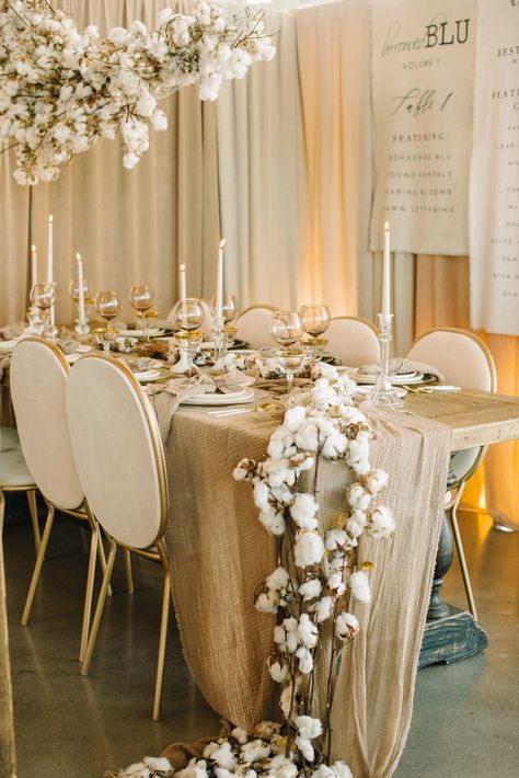 rustic cotton wedding reception decor Reception Looks, Wedding Designers, Wedding Table Designs, Reception Look, Cotton Wedding, Fall Wedding Decorations, Neutral Wedding, Reception Ideas, Wedding Reception Decorations