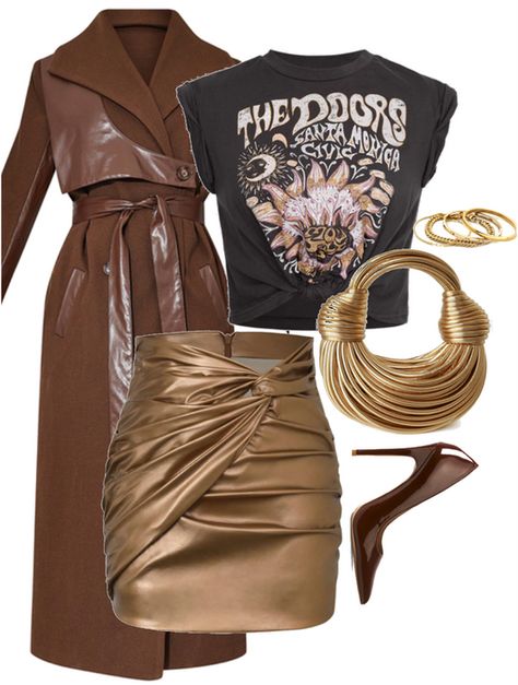 Brown Party Outfit, Aesthetic Marron, Brown Outfits For Black Women, Brown Outfit Aesthetic, Fall Outfits Polyvore, Chocolate City, Holiday Party Fashion, Cream Outfits, Birthday Fits