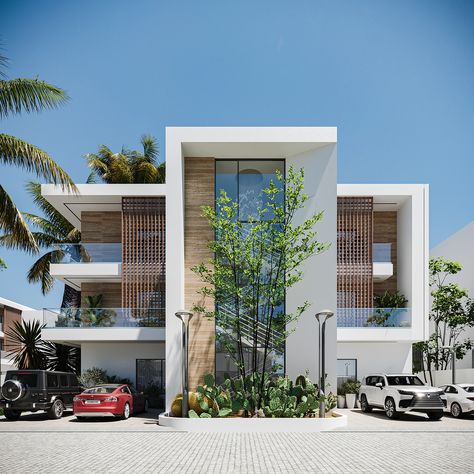 THE BOULEVARD 2.0 :: Behance Duplex Facade Design, Duplex Facade, Apartment Building Exterior, Building Elevations, Indoor Shutters, Fall Decal, Project 2025, Modern Minimalist House, Best Modern House Design