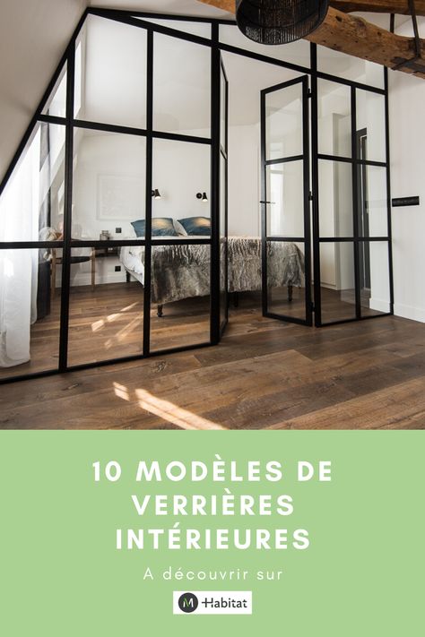 La verrière intérieure peut faire office de fenêtre d'intérieur entre deux pièces, de porte vitrée ou encore de paroi de douche. Il existe de nombreux modèles et elle est bien souvent personnalisable. Faites votre choix parmi cette sélection et trouvez le modèle le plus adapté à votre intérieur et à votre style. Atelier Design, Habitat, Divider, Room Divider