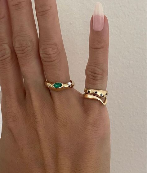 The Bling Ring, Ring Inspo, Future Engagement Rings, Dope Jewelry, Custom Ring, Stacked Jewelry, Jewelry Lookbook, Black Diamonds, Jewelry Brand