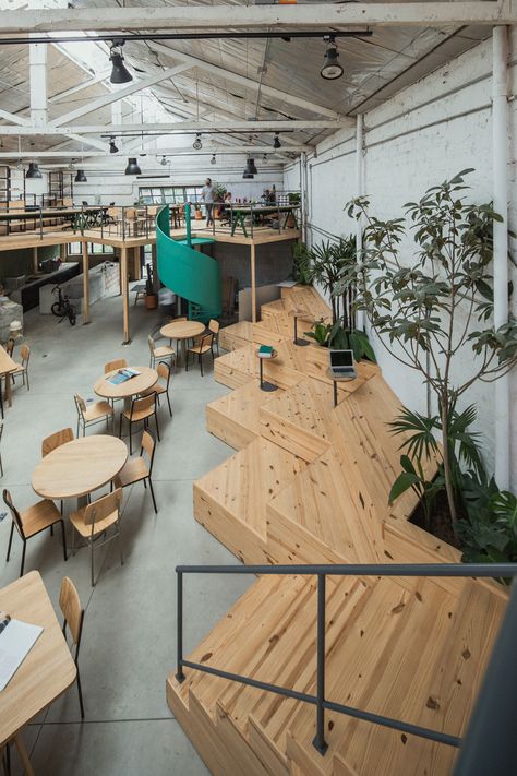 Communal Kitchen, Shelter Design, Courtyard Design, Open Market, Collaboration Space, Cafe Interior Design, Diagram Architecture, Beauty Design, Coworking Space