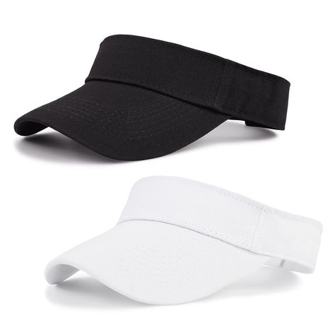 PRICES MAY VARY. cotton,polyester Imported Hook & Eye closure Hand Wash Only 【Material & Size】: This unisex sun visor is made of cotton and polyester. It is lightweight, adjustable, sweat-absorbing, and portable. It has a variety of colors to match your different clothes. One size fits men’s and women’s head circumference of 21.2-23.6 inches. Hand wash recommended. 【Adjustable, Breathable & Cool】:This visor has an adjustable velcro. No matter what you do, you can adjust the sun visor hats to a c Visors For Women, Summer Visor, Womens Visor, Sun Visor Hat, Outdoor Cap, Fits Men, Cap Hats, Visor Cap, Visor Hat