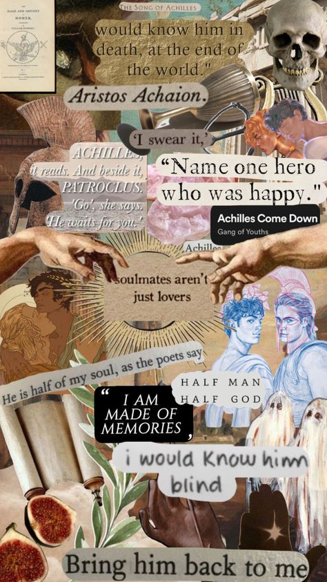 Show Me A Hero, Achilles And Patroclus, Half Man, Just Us, Stay Gold, Get Happy, End Of The World, Greek Mythology, Cool Wallpaper