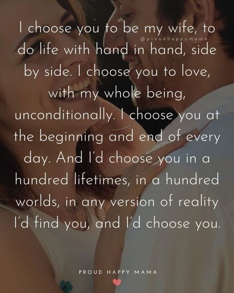 These heart-felt wife quotes and love messages to wife are perfect for letting your wife know just how much you love her! Here you’ll find husband wife quotes, wife quotes I love my, my beautiful wife quotes, my wife quotes, loving wife quotes, and more to inspire you! #wifequotes #marriagequotes #lovequotes Godly Husband And Wife Quotes, I Cant Wait To Be Your Wife Quote, I Love You My Wife Quotes, My Wonderful Wife, I Can’t Wait To Be Your Wife Quotes, I Love You Quotes For Wife, To My Future Wife Quotes, Beautiful Wife Quotes True Love, Love Your Wife Quote