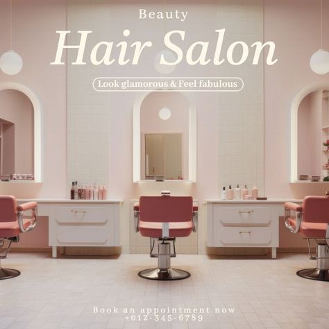 Salon Post Ideas, Hair Salon Poster Design, Hair Salon Social Media Posts, Salon Instagram Posts, Hair Salon Instagram, Salon Social Media, Beauty Salon Design, Beauty Posters, Single And Happy