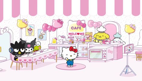 Sanrio Windows Wallpaper, Hello Kitty And Friends Background, Hello Kitty And Friends Wallpaper Laptop, Hello Kitty Google Background, Sanrio Pc Wallpaper, Hello Kitty Pc Wallpaper, Mb Wallpaper, Sanrio House, Kawaii House