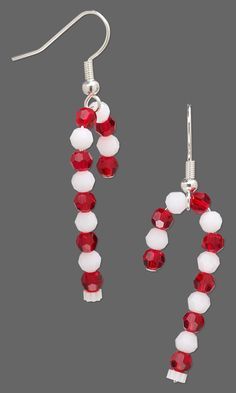 Jewelry Design - Earrings with Swarovski Crystal - Fire Mountain Gems and Beads Simpul Pita, Christmas Jewelry Diy, Anting Manik, Бисер Twin, Beaded Jewelry Designs, Fire Mountain, Fire Mountain Gems, Jewelry Design Earrings, Fire Mountain Gems And Beads