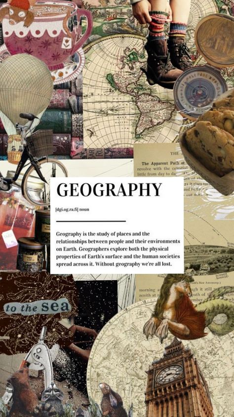 GEOGRAPHY Geography Subject Aesthetic, Geography Aesthetic Cover, Geography Aesthetic Wallpaper, History Subject Aesthetic, Geography Wallpaper, Aesthetic Geography, Geography Aesthetic, History Notebook Cover, History Notebook