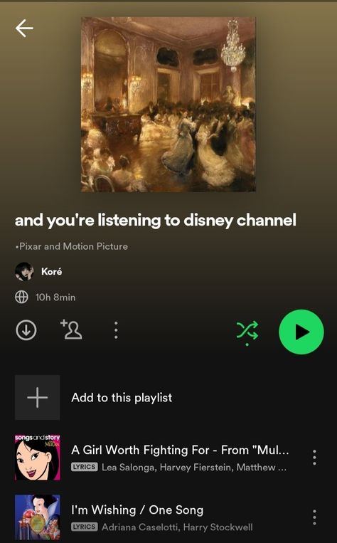 Spotify playlists recommendation Disney Playlist, Harvey Fierstein, Lea Salonga, Spotify Playlists, Disney Channel, Mulan, Motion Picture, Song Lyrics, Pixar