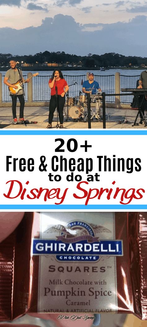 20+ Free and Cheap Things to Do in Disney Springs at Walt Disney World, Florida. #disneyvacation #disneyonabudget #disneyworld #disneysprings #Floridavacation Disney Wonder Cruise, Disney On A Budget, Cheap Things To Do, Disney Memories, Disney World Florida, Disney World Planning, Vacation Tips, Disney World Parks, Walt Disney World Vacations