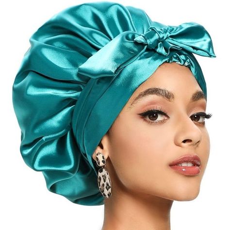 Bonnet For Curly Hair, Satin Hair Wrap, Hair Wraps For Sleeping, Sleeping Bonnet, Silk Hair Bonnets, Black Women Hair, Head Wraps For Women, Silk Bonnet, African Head Wraps