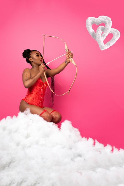 #cupidphotoshoot #blackgirl #blackgirlphotoshoot #valentinesday #creativephotoshoot #photographyideas #photoshootideaa #vdayphotoshoot #valentinesphotoshoot #corset #galentinesday #pinkphotoshoot #cloudsphotoshoot Valentines Photoshoot Ideas Black Women, Valentines Shoot Black Women, Cupid Valentine Photoshoot, Heart Spotlight Photoshoot, Valentine’s Day Photoshoot Aesthetic, Cupid Photoshoot Women, Valentines Day Photoshoot Ideas Women, Valentines Photoshoot Black Women, February Photoshoot Ideas