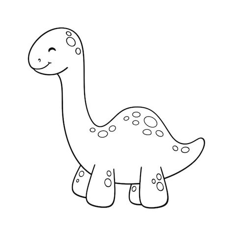 Cartoon cute dinosaur brontosaurus color... | Premium Vector #Freepik #vector #baby-dino #kids-logo #baby-dinosaur #baby-book Dino Cartoon Drawing, Brontosaurus Drawing, Baby Dinosaur Drawing, Dinosaur Brontosaurus, Dino Drawing, Colorful Template, Premium Vector Cartoon, Dino Kids, Logo Baby