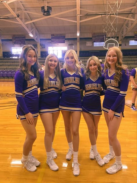 American Cheerleader High Schools, Middle School Cheer Uniforms, Cheerleading Uniforms High School, Cheer Uniform High School, High School Cheer Uniforms, School Cheer Uniforms, Cheer Camp Outfits, Middle School Cheer, Cheer Fits