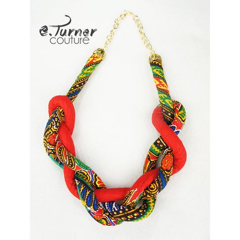 African Accessories, African Necklace, Fiber Jewelry, Fabric Necklace, Braided Rope, African Jewelry, Rope Necklace, Jewelry Outfit, Key Pendant