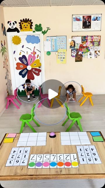 Ya-Pa Anaokulu Osmancık on Instagram Number 19 Activities For Preschool, Numbers Games Preschool, Number Games For Preschool, Numbers Games For Kids, Numbers Activities Preschool, Math Games For Preschoolers, Subtraction Preschool, Brain Gym For Kids, Preschool Math Games