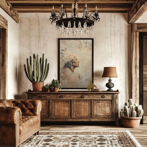 Transform your space with our stunning collection of vintage western art posters. Perfect for enthusiasts of classic cowboy culture and the untamed beauty of the Wild West, our high-quality poster prints capture the essence of western scenes with rich details and vibrant colors. 𝐅𝐞𝐚𝐭𝐮𝐫𝐞𝐬: *Premium Quality: Printed on high-grade paper to ensure long-lasting durability and a professional finish. *Variety of Sizes: Available in multiple dimensions to fit any space, from small cozy corners t Hacienda Style Home Office, Western Room Inspo Modern, Cowboy Entryway Ideas, Western Sitting Room Ideas, Western Knick Knacks, Old Western Decor Ranch Style, Western Bathroom Wall Art, Western Cowboy Decor, Western Powder Room Ideas