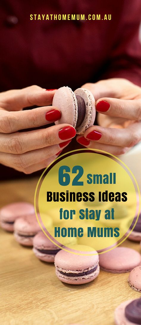 62 Small Business Ideas for Stay at Home Mums. These are easy to start small businesses that Mum's can do! Unique Small Business Ideas, Small Business Ideas Startups, Easy Small Business Ideas, Easy Business Ideas, Profitable Small Business Ideas, Small Business From Home, Homemade Business, Starting Small Business, Business Hub