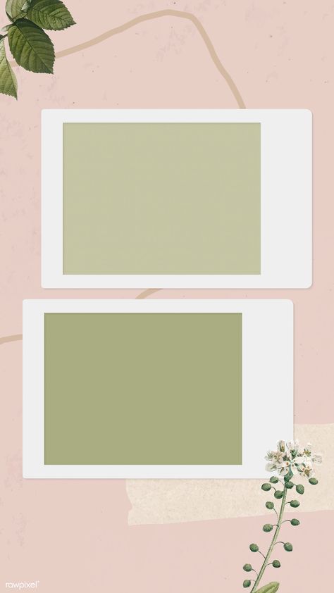 Blank collage photo frame template on pink background vector mobile phone wallpaper | premium image by rawpixel.com / NingZk V. Frame For Two Photos, Background For Photo Frame, Two Frames Background, Two Frame Template, Blank Templates Background Aesthetic, Wallpaper Backgrounds Editing, Polaroid Background Frames, Unfold Frame Template Aesthetic, Photo Frame Background Design