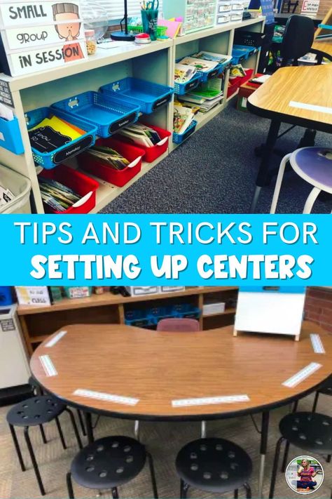 Have you been thinking, “How can I make my centers more successful?” This blog post is just for you! Listen, center time is a sacred time in my classroom because this is my chance to work with small groups and really individualize student learning. Setting up centers successfully… takes time. Today you will learn about how to organize centers, classroom centers setup ideas, and how to rotate between centers. Classroom Setup 2nd Grade, Center Organization Classroom, Classroom Centers Setup, Grade 1 Classroom Setup, Classroom Center Organization, Center Rotation Charts, Centers Classroom, 2nd Grade Centers, Classroom Learning Centers