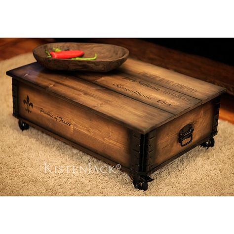 Wooden ice chest