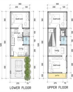 12 X 30 Floor Plans, 12 X 30 Tiny House Floor Plans, 12×35 House Plan, 15×25 House Plan, 12×50 House Plan, 3x10 House Design, Narrow House Architecture, 10×30 House Plan, 15x25 House Plans