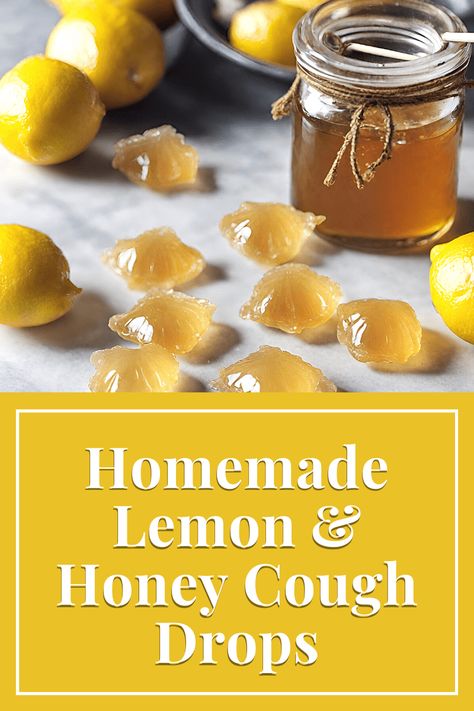 Honey Cough Drops, Cold Tips, Natural Remedies For Asthma, Remedies For Asthma, Recipe With Lemon, Natural Asthma Remedies, Lemon And Honey, Herbal Remedies Recipes, Sick Remedies