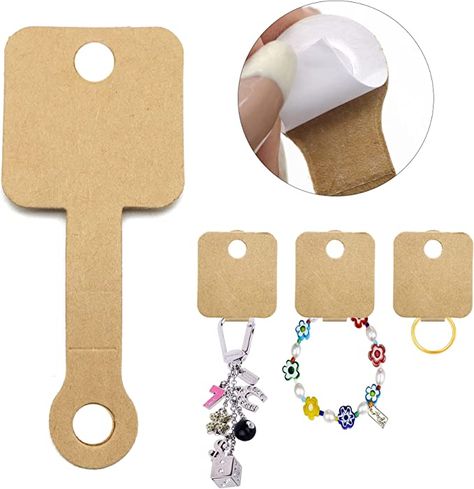 Keychain Packaging, Joy Craft, Jewelry 2024, Kraft Paper Tags, Poo Poo, Jewelry Display Cards, Hanging Display, Keychain Necklace, Ring Keychain