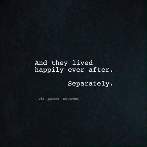 Happily ever after. Separately ✌️✌️ Make You Happy Quotes, Divorce Quotes, What Makes You Happy, A Quote, Happily Ever After, Happy Quotes, The Words, Writing Prompts, Ever After