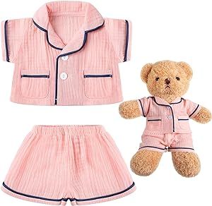 Hungdao Bear Clothes Bear Pajamas Make Your Own Animals Outfits Fits Most 14 Inches Bear Accessories, Pink Build A Bear Pjs, Build A Bear Pajamas, Build A Bear Accessories, Ferret Clothes, Bear Pajamas, Bear Accessories, Pink Toys, Build A Bear Outfits, Bear Clothes