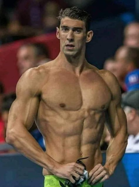 Michael Phelps Body, Swimming Body, Tony Orlando, Perfect Physique, Fitness Wallpaper, Sporting Legends, Olympic Swimmers, Beijing Olympics, Competitive Swimming