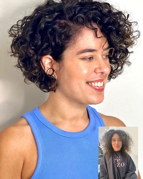 16 Stunning Rezo Cut Ideas to Show Your Curl Stylist Rezo Cut, Pixie Cut Curly Hair, Short Curly Hairstyles For Women, Curly Pixie Haircuts, Bob Haircut Curly, Curly Hair Photos, Wavy Haircuts, Short Curly Haircuts, Short Curly Bob