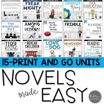 Middle School Novel Studies, Middle School Ela Lessons, Nonfiction Text Features Anchor Chart, Novel Study Activities, Novel Study Units, Ela Lesson Plans, Curriculum Lesson Plans, Arts Classroom, Middle School Libraries