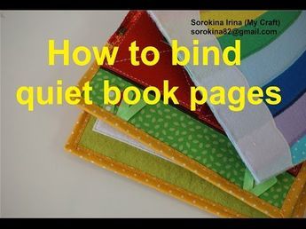 Binding Quiet Book, Quiet Book Tutorial, Quiet Book Pages, Baby Books Diy, Silent Book, Quiet Book Templates, Diy Quiet Books, Baby Quiet Book, Quiet Book Patterns