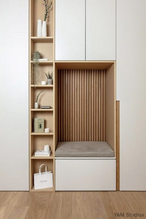 Garderobe Design, Vstupná Hala, Entrance Furniture, غرفة ملابس, Hall Design, Home Entrance Decor, Hus Inspiration, Entrance Decor, Room Decorating