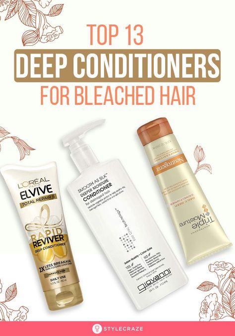 Best Products For Bleached Hair, Best Conditioner For Bleached Hair, Best Hair Mask For Bleached Hair, How To Care For Bleached Hair, Best Hair Conditioner For Damaged Hair, Best Deep Conditioner For Damaged Hair, Shampoo For Bleached Hair, Best Deep Conditioner, Hair Conditioner Recipe