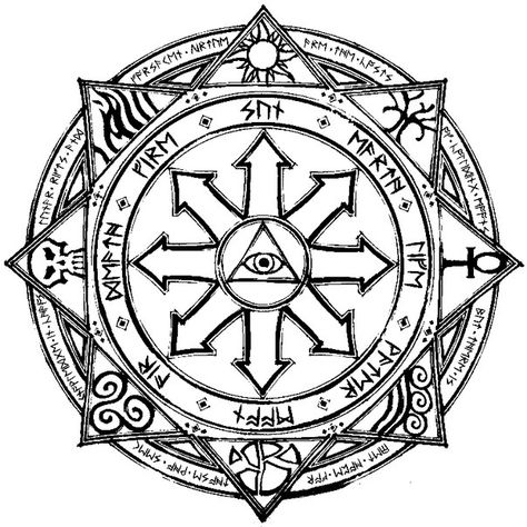 Spell Circle, Summoning Circle, Chaos Magick, Magick Symbols, Chaos Magic, Occult Symbols, Drawing Examples, Sigil Magic, Magic Symbols